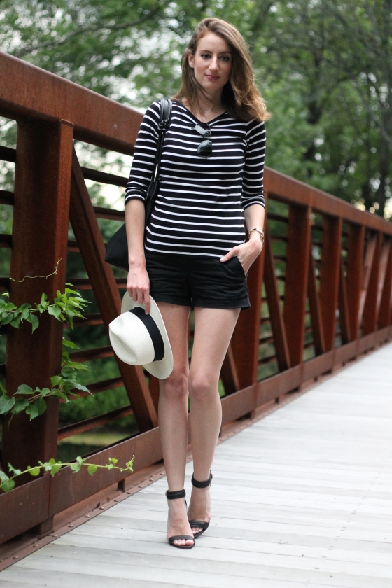 Panama Hat / Classic Stripes // Leather Accessories :: Plum Pearls